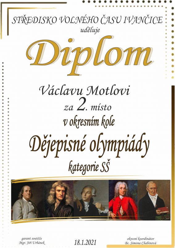 Diplom Václav Motl